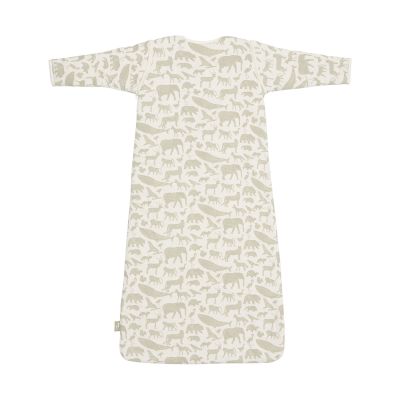 Jollein Slaapzak Winter Met Afritsbare Mouw Animals Olive Green 70 cm