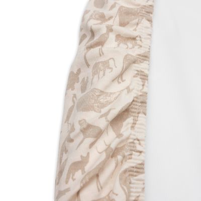 Jollein Aankleedkussenhoes Jersey Animals Nougat