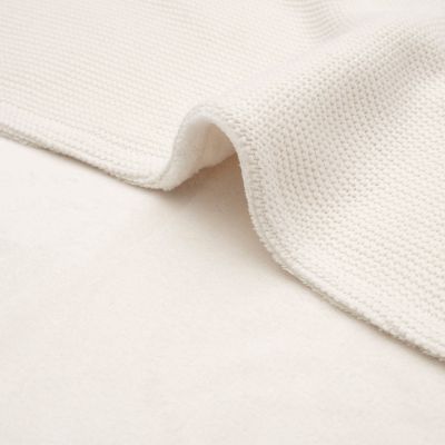 Jollein Wiegdeken Basic Knit Ivory/Coral Fleece 75 x 100 cm