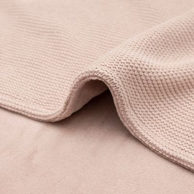 Jollein Wiegdeken Basic Knit Wild Rose/Fleece 75 x 100 cm Jollein Wiegdeken Basic Knit Wild Rose/Fleece 75 x 100 cm