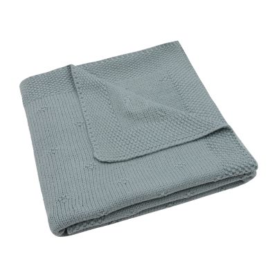 Jollein Cosy Knit Wiegdeken - 75 x 100 cm - Sea Green