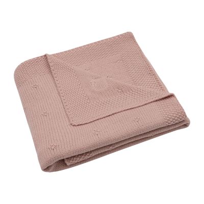 Jollein Cosy Knit Ledikantdeken - 100 x 150 cm - Wild Rose
