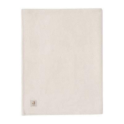 Jollein Cosy Knit Ledikantdeken - 100 x 150 cm - Ivory / Velvet