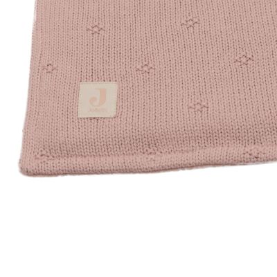 Jollein Cosy Knit Ledikantdeken - 100 x 150 cm - Wild Rose / Velvet