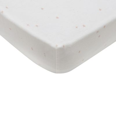 Jollein Twinkling Hoeslaken - 70/75 x 140/150 cm - Jersey - Wild Rose