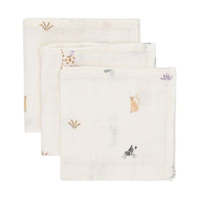 Jollein Jungle Jambo Hydrofiel Monddoekje - 3 Pack - 31 x 31 cm