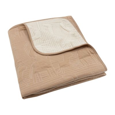 Jollein Jungle Jambo Ledikantdeken - 100 x 150 cm - Biscuit / Oatmeal Jollein Jungle Jambo Ledikantdeken - 100 x 150 cm - Biscuit / Oatmeal