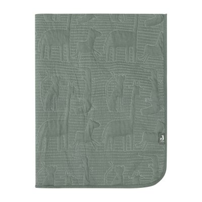 Jollein Jungle Jambo Wiegdeken - 75 x 100 cm - Ash Green / Laurel