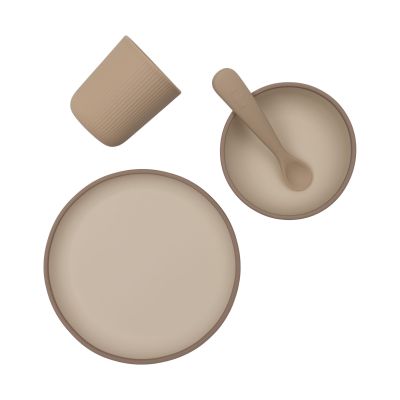 Jollein Kinderserviesset - Siliconen - Natural Shades