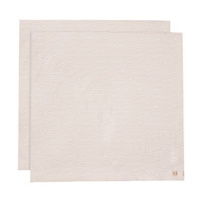 Jollein Multidoek Hydrofiel Large Miffy Stripe 115 x 115 cm 2-Pack