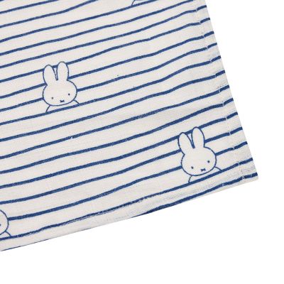 Jollein Multidoek Hydrofiel Large Miffy Stripe Navy 115 x 115 cm 2-Pack