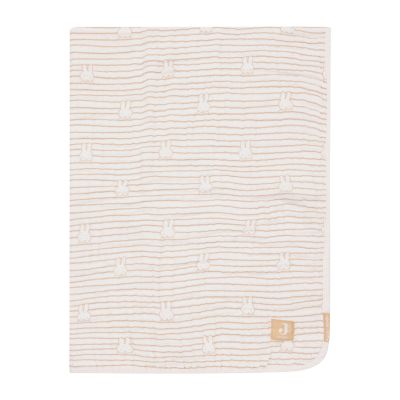 Jollein Wiegdeken Hydrofiel Miffy Stripe Biscuit 75 x 100 cm