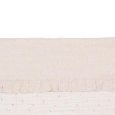 Jollein Ledikantlaken Ruffle Natural 120 x 150 cm