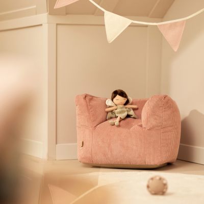 Jollein Kinderfauteuil Corduroy - Wild Rose 