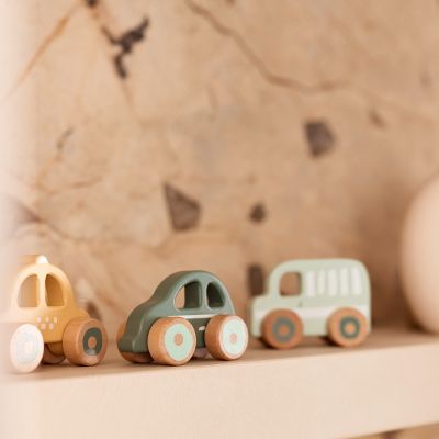 Jollein Houten Auto Op Wielen - 3 Stuks