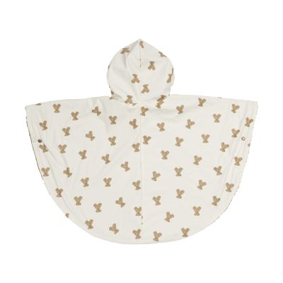 Jollein Teddy Fleece Outdoor Poncho Waterafstotend - Mini Teddy Bear