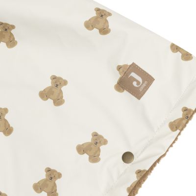 Jollein Teddy Fleece Outdoor Poncho Waterafstotend - Mini Teddy Bear