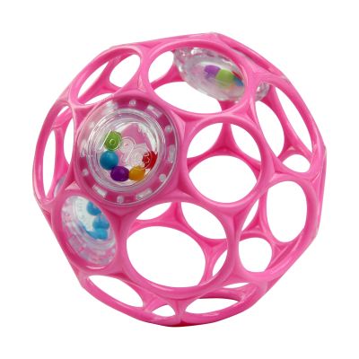 Oball Rammelaar - Easy-Grasp Toy - Pink