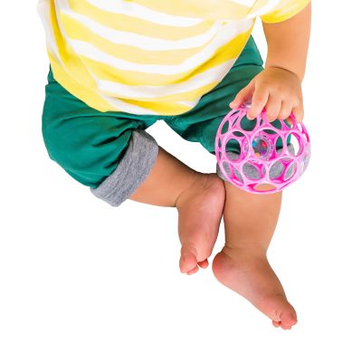 Oball Rammelaar - Easy-Grasp Toy - Pink