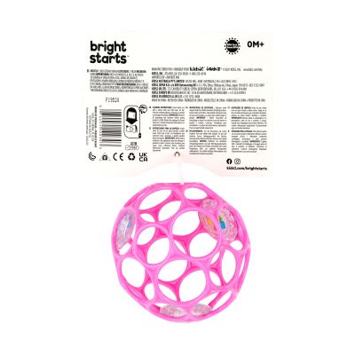 Oball Rammelaar - Easy-Grasp Toy - Pink