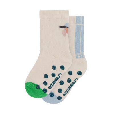 Laessig Anti‑Slip Sokken GOTS 2 pcs Dog - Maat 23‑26 Laessig Anti‑Slip Sokken GOTS 2 pcs Dog - Maat 23‑26