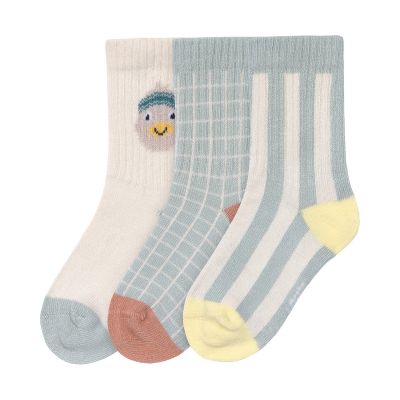 Laessig Tennis Socks 3 pcs GOTS Duck - Maat 19‑22 Laessig Tennis Socks 3 pcs GOTS Duck - Maat 19‑22
