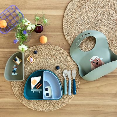 Lässig Tiny Team Dog Slab - Siliconen - Groen Lässig Tiny Team Dog Slab - Siliconen - Groen