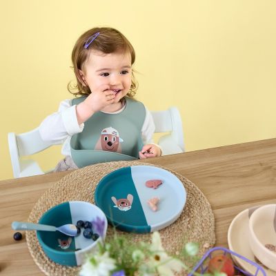 Lässig Tiny Team Dog Slab - Siliconen - Groen Lässig Tiny Team Dog Slab - Siliconen - Groen