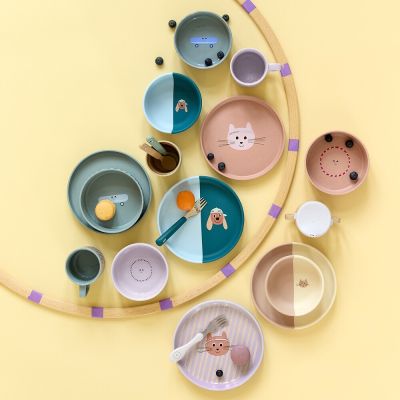 Lässig Tiny Team Dog Bord - Siliconen - Blauw Lässig Tiny Team Dog Bord - Siliconen - Blauw