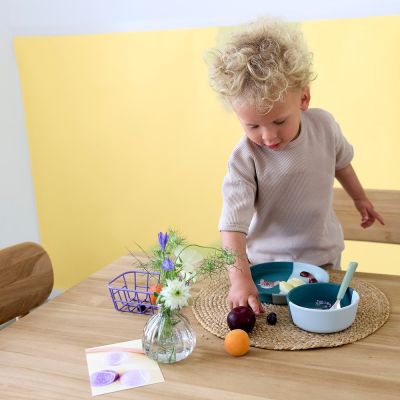 Lässig Tiny Team Dog Bord - Siliconen - Blauw Lässig Tiny Team Dog Bord - Siliconen - Blauw