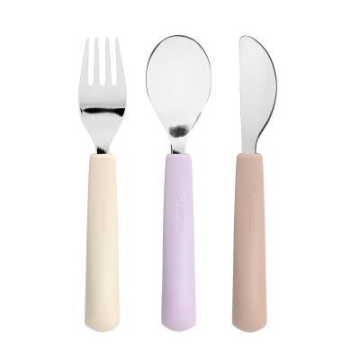 Lässig Tiny Team Cat Bestekset - 3 Stuks - Roze Lässig Tiny Team Cat Bestekset - 3 Stuks - Roze