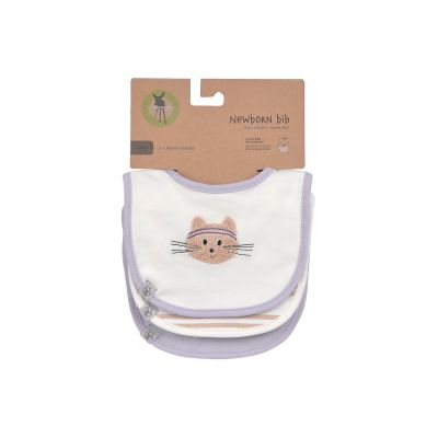 Lässig Tiny Team Cat Newborn Slab – 3 Stuks – Paars