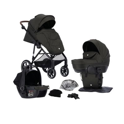 Puck Kinderwagen 3-in-1 Carl Donkergroen