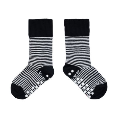 KipKep Blijf-Sokjes - 18-24 Mnd - Antislip - 1-Pack - Black Stripes