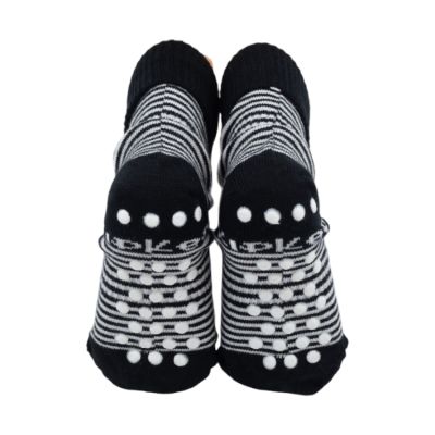 KipKep Blijf-Sokjes - 18-24 Mnd - Antislip - 1-Pack - Black Stripes