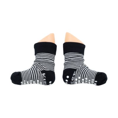 KipKep Blijf-Sokjes - 18-24 Mnd - Antislip - 1-Pack - Black Stripes