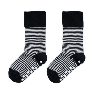 KipKep Blijf-Sokjes - 18-24 Mnd - Antislip - 1-Pack - Black Stripes