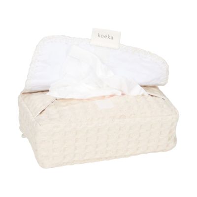 Koeka Hoes Voor Babydoekjes Wafel Antwerp Natural
