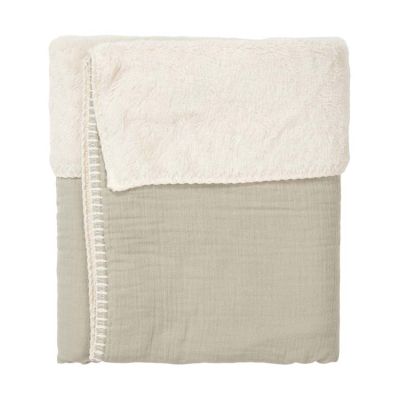 Koeka Ledikantdeken Teddy Faro Sage 100 x 150 cm