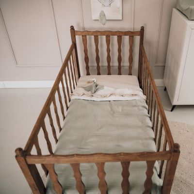 Koeka Ledikantdeken Teddy Faro Sage 100 x 150 cm