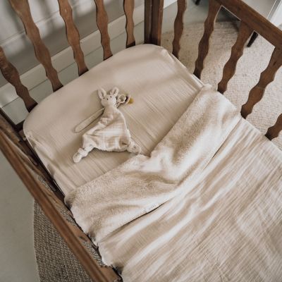 Koeka Ledikantdeken Teddy Faro Warm White 100 x 150 cm