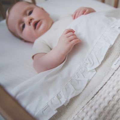 Koeka Wiegdeken Wafel/Teddy Oslo Natural/Pebble 75 x 100 cm
