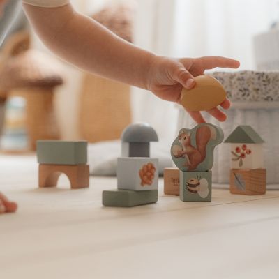 Little Dutch Bouwblokken In Ton Forest Friends FSC