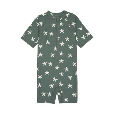 Lässig Zwempak met Korte Mouwen - Starfish - Deep Olive
