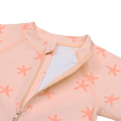 Lässig Zwempak met Korte Mouwen - Starfish - Peach - Maat 86
