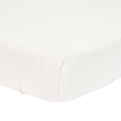 Little Dutch Juniorhoeslaken Hydrofiel Soft White 70 x 140/150 cm