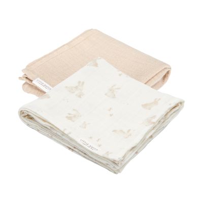 Little Dutch Multidoek Hydrofiel Baby Bunny 70 x 70 cm 2-Pack