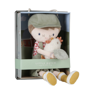 Little Dutch Knuffelpop Boer Jim Met Kip 35 cm