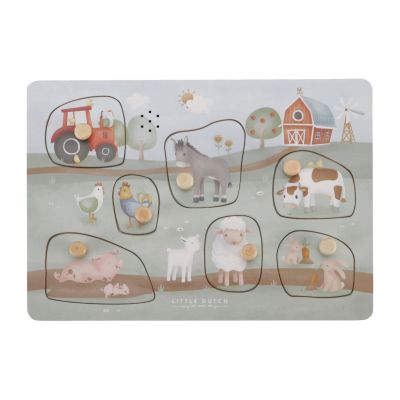 Little Dutch Geluidenpuzzel Little Farm FSC