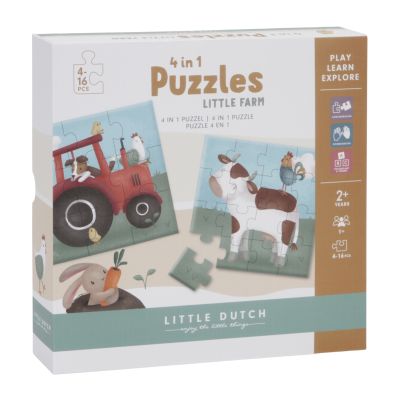 Little Dutch Puzzel 4-in-1 Little Farm FSC